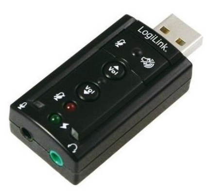 Placa de Som 7.1 Externa USB2.0 - LOGILINK