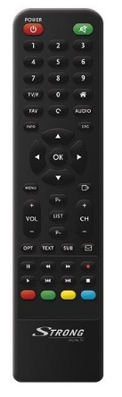 Comando p/ Receptor Satélite Canais Franceses SRT7405 - STRONG
