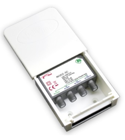 Amplificador de Mastro 3 Entradas / 1 Saída c/ Filtro LTE 5G - JollyLine