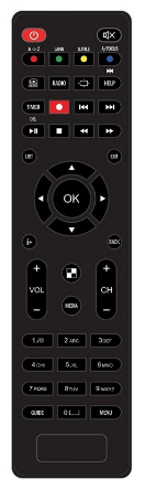 Comando p/ Receptor Satélite Canais Franceses DSR3331F - PHILIPS