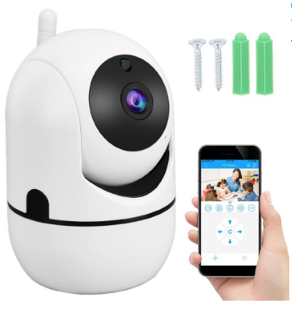 Câmara de Vigilância IP Wi-Fi 6 LEDs HD Áudio c/ Deteção de Movimento (Branco)