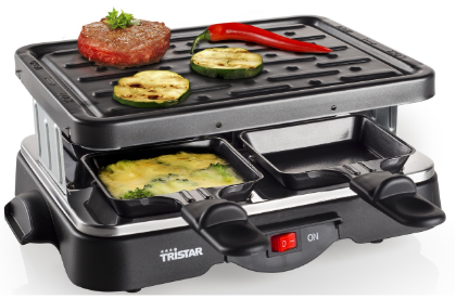 Raclette / Grelhador 22x18cm 500W (Preto) - TRISTAR