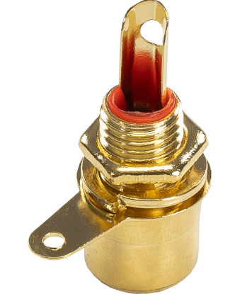 Ficha RCA Metalica Femea Painel Dourada Vermelha