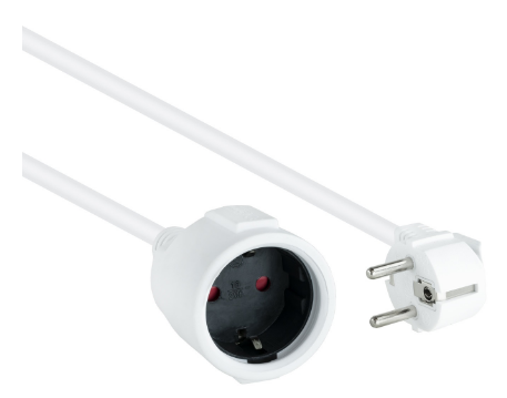 Extensão Elétrica 1 Tomada Branco (2 metros) - NANOCABLE