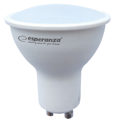 Lâmpada LED GU10 6W Branco Q. 3000K 580Lm - ESPERANZA