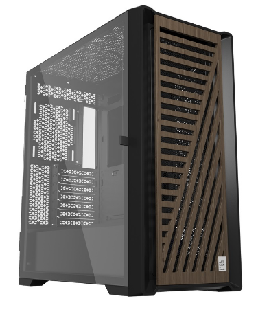 Caixa E-ATX Artisan Noble c/ Frontal de Madeira (Preto) - PHOENIX