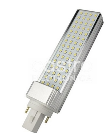 Lampada PLC G24 LED SMD2835 220V 12W 3000K 1030Lm