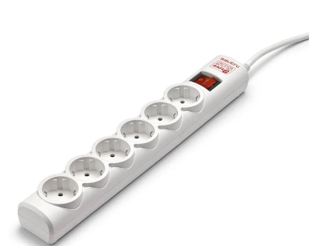 Extensão Sextupla Estabilizadora de Corrente CA 250V Branco (1,5 mts) - Salicru SPS Safe 6