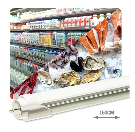 Tubo de LEDs T8 Opalino 1,50 mts 220V 22W 6000 (p/ Sectores Peixaria, Lacticinios, ...) 2000Lm - Pro