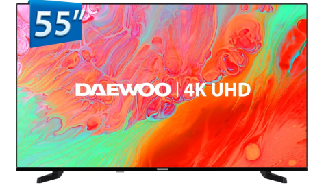Smart TV DLED 55" 55DM65UV 4K Ultra HD (Preto) - DAEWOO