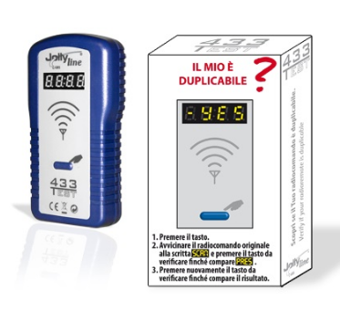 Frequêncimetro Digital LCD Portátil 433MHz - JOLLYLINE 433 TEST