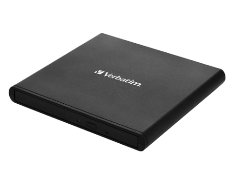 Gravador Externo Slimline CD/DVD ReWriter USB 2.0 (Preto) - VERBATIM