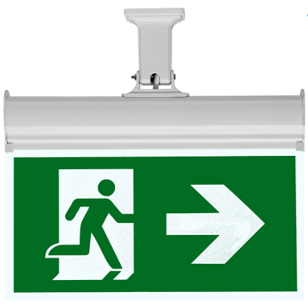 Armadura Saída Emergência (Direita/Esquerda) Permanente/Não Permanente LED 2W 6000K