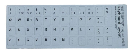 Autocolante Teclado PT (Branco)