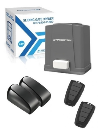 Kit Motor p/ Portão Correr 24V (até 800Kg) - POWERTECH