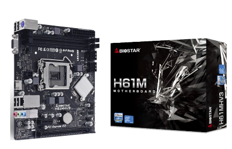 Motherboard Micro ATX Intel H61 LGA 1155 (Socket H2) - BIOSTAR