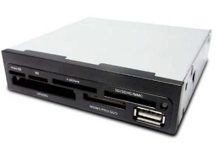 Leitor Cartões 3.5" Interior c/ Frontal Preto - CR400 - COOLBOX