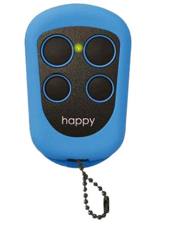 Comando Garagem 4 Canais 433,92Mhz (Azul) - NEW HAPPY