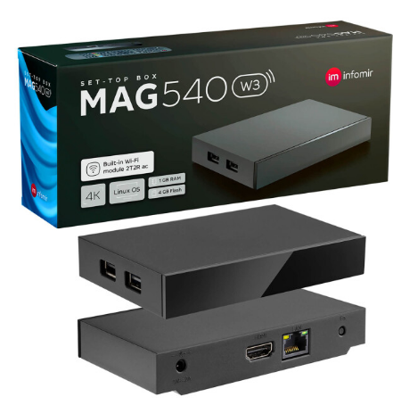 Receptor UHD Televisão 4K HEVC (Wi-Fi Incorporado) - IPTV Set Top Box